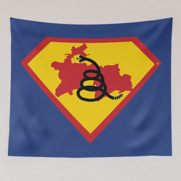 Item preview, TAJIKISTAN - Freedom Is The Superpower - Modern Gadsden Snake Flag - Dont Tread On Me SUPERHERO design designed and sold by pelagio.