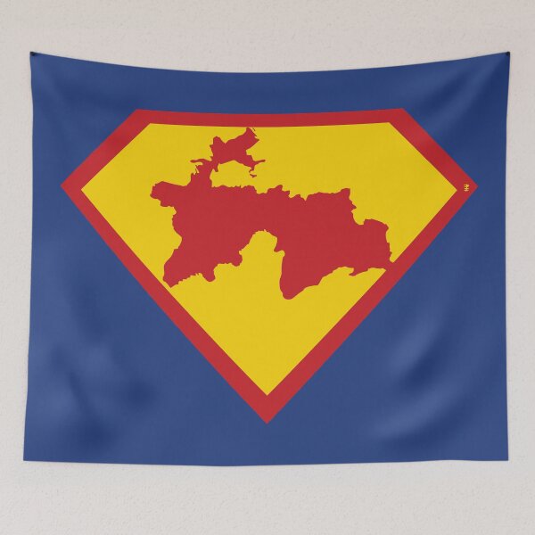 Item preview, TAJIKISTAN - Freedom Is The Superpower -  SUPERHERO design designed and sold by pelagio.