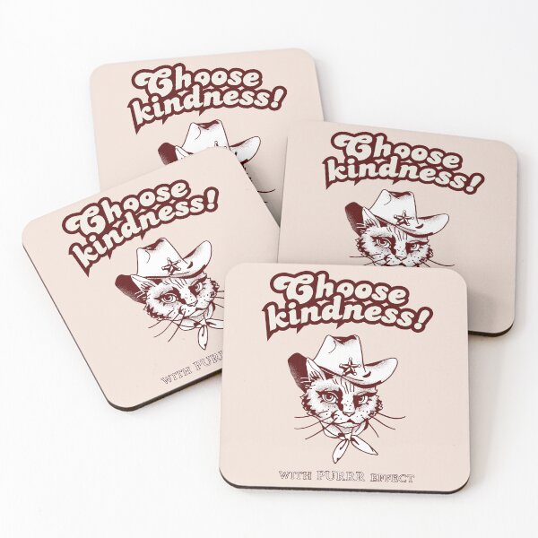 Item preview, Choose kindness! Kitten sheriff is on duty, be purring kind designed and sold by coloursforkids.