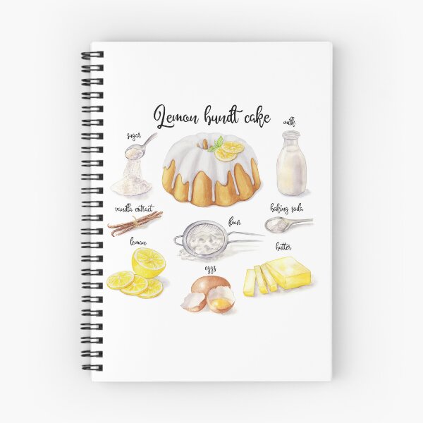 Artikelvorschau, Rezept für Zitronen-Gugelhupf entworfen und verkauft von kimberpix.