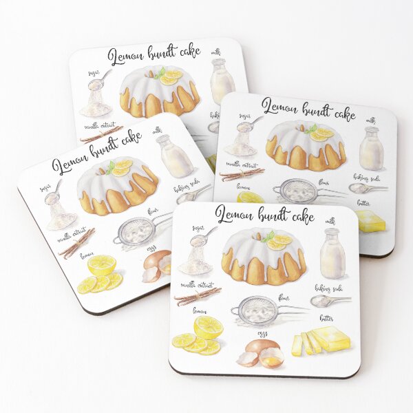 Item preview, Lemon Bundt Cake Recipe designed and sold by kimberpix.