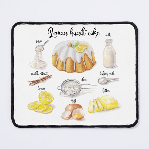 Item preview, Lemon Bundt Cake Recipe designed and sold by kimberpix.