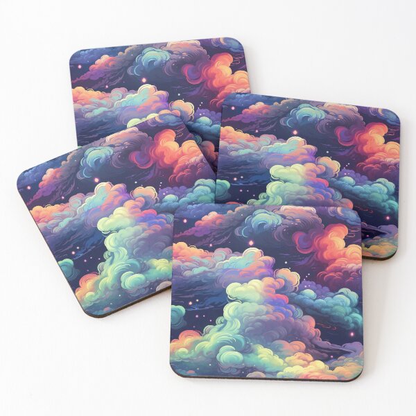 Item preview, Dreamy Cloudy Nightscape Pattern designed and sold by bubblegoth.