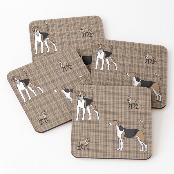Item preview, Country plaid fox and hounds designed and sold by AnnaB264.