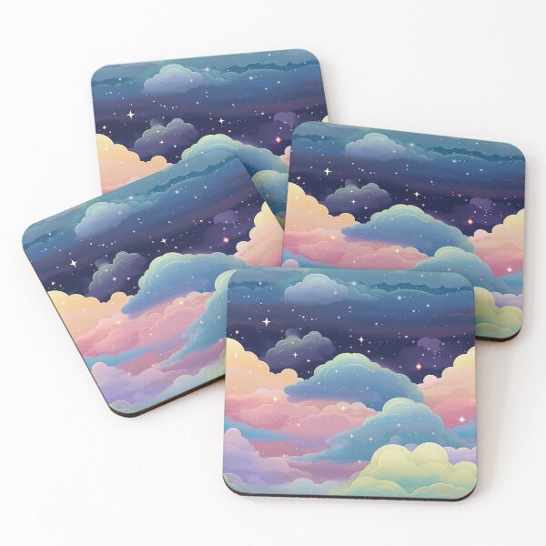 Item preview, Pastel Gradient Night Sky Pattern designed and sold by bubblegoth.