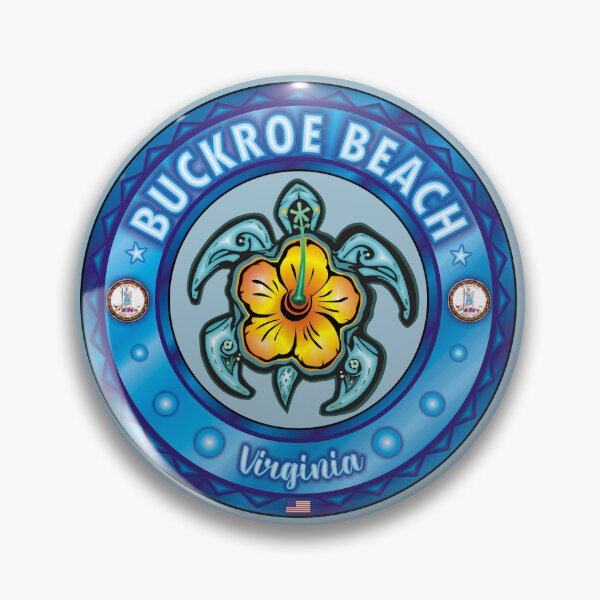 Item preview, Buckroe Beach Virginia sea turtle hibiscus designed and sold by studioss76.