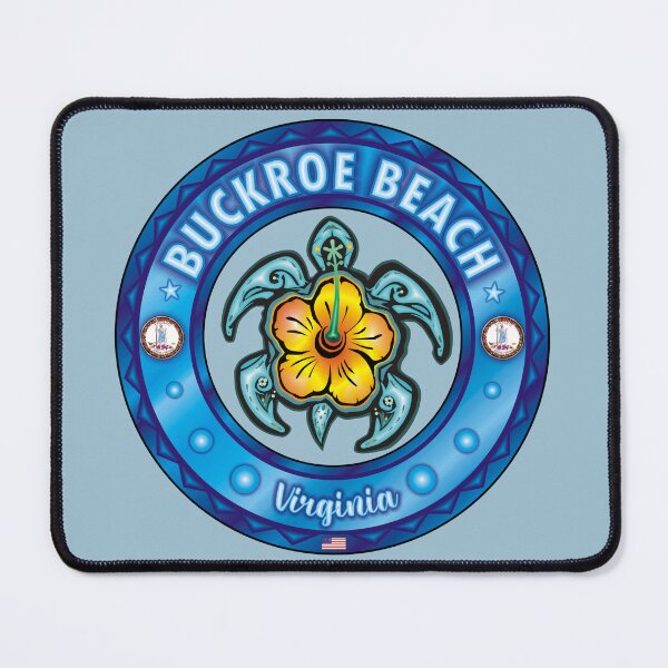 Item preview, Buckroe Beach Virginia sea turtle hibiscus designed and sold by studioss76.