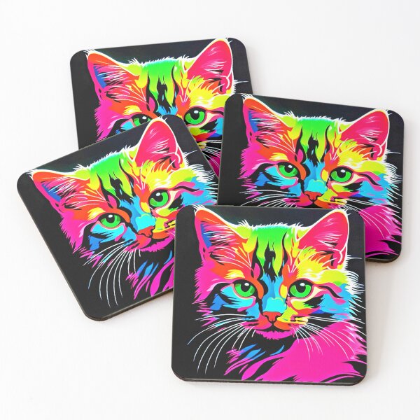 Item preview, Colorful Cat Design designed and sold by Health And Fitness Posts e-Store.