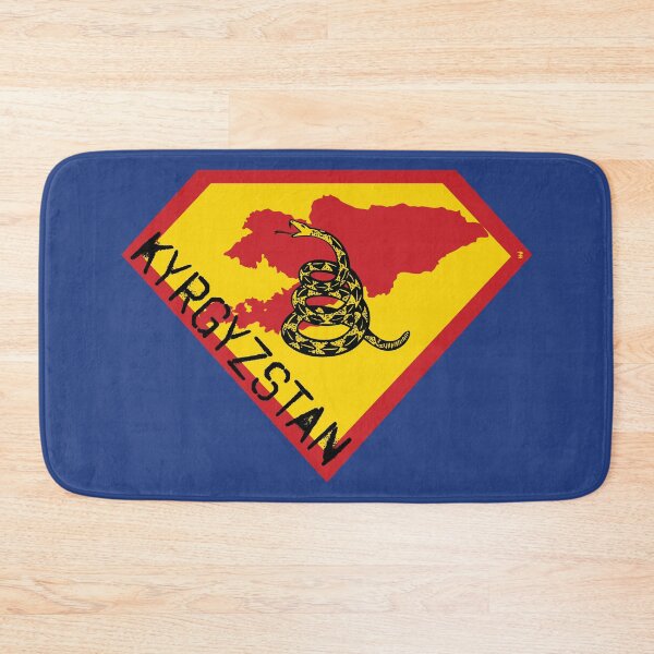 Item preview, KYRGYZSTAN Spell Out - Freedom Is The Superpower - Gadsden Snake Flag - Dont Tread On Me SUPERHERO design designed and sold by pelagio.