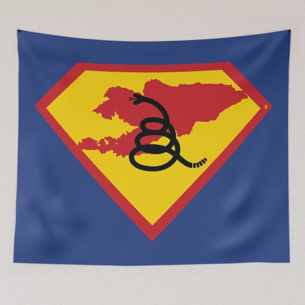 Item preview, KYRGYZSTAN - Freedom Is The Superpower - Modern Gadsden Snake Flag - Dont Tread On Me SUPERHERO design designed and sold by pelagio.