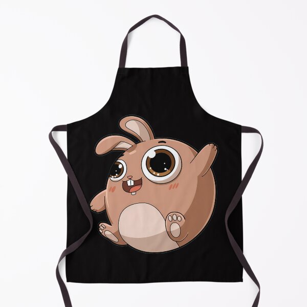 Item preview, Chubby Cartoon Bunny with Playful Expression designed and sold by CoolCrazyQuirky.