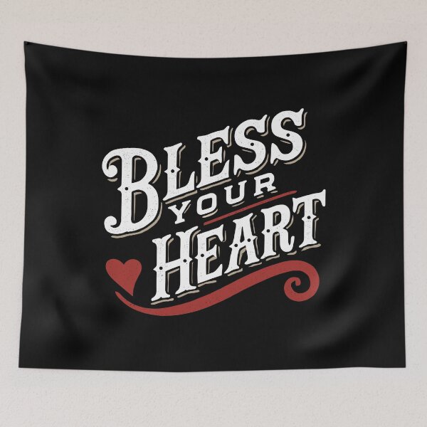 Item preview, BLESS YOUR HEART - Country Western Southern Expression designed and sold by Darling DeDe.