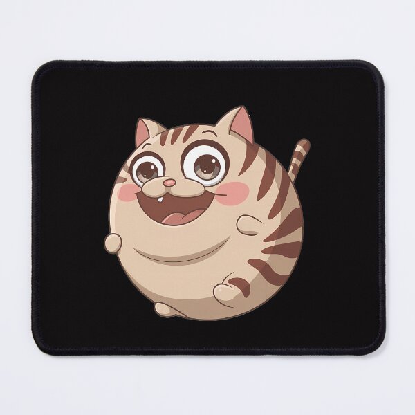 Item preview, Chubby Cartoon Cat with Playful Expression designed and sold by CoolCrazyQuirky.