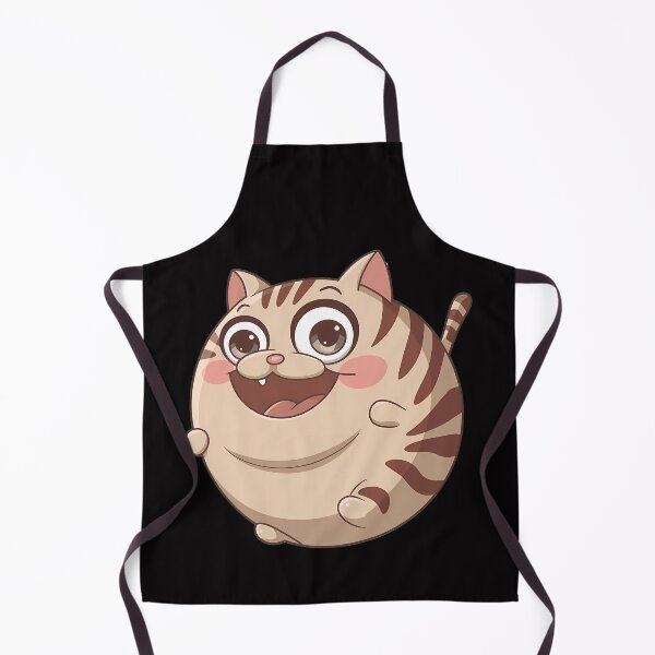 Item preview, Chubby Cartoon Cat with Playful Expression designed and sold by CoolCrazyQuirky.