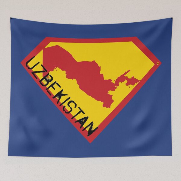 Item preview, UZBEKISTAN Spell Out - Freedom Is The Superpower - SUPERHERO design designed and sold by pelagio.