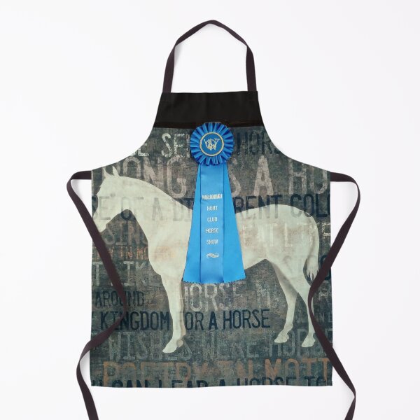 Item preview, Blue ribbon white horse print designed and sold by AnnaB264.