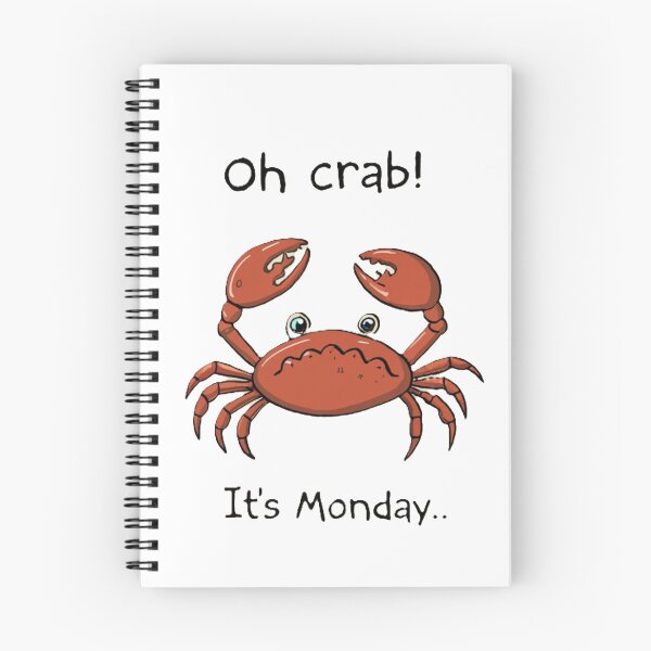 Item preview, Monday Blues with a Crab / Segunda-feira com um Caranguejo designed and sold by debbiebento.