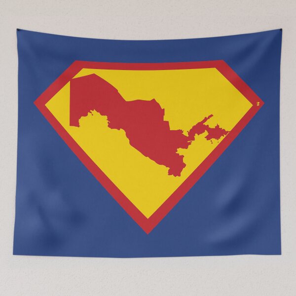 Item preview, SUPER UZBEKISTAN - Freedom Is The Superpower - SUPERHERO design designed and sold by pelagio.