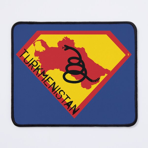 Item preview, TURKMENISTAN Spell Out - Freedom Is The Superpower - Modern Gadsden Snake Flag - Dont Tread On Me SUPERHERO design designed and sold by pelagio.