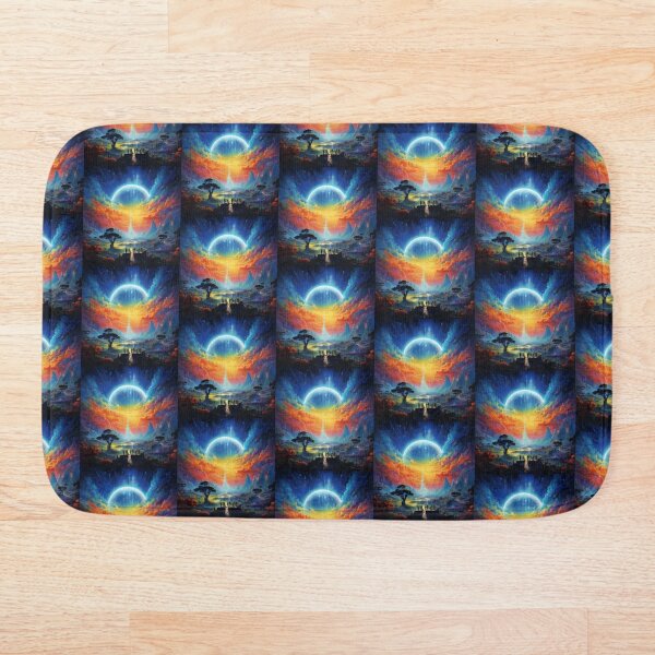 Item preview, Fantasy Abstract Surreal Colorful Ethereal Space Landscape designed and sold by RainbowDoveShop.