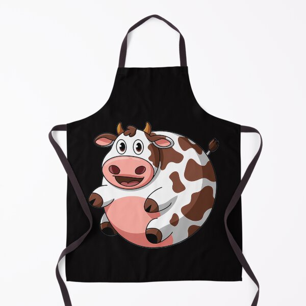 Item preview, Chubby Cartoon Cow with Playful Expression designed and sold by CoolCrazyQuirky.
