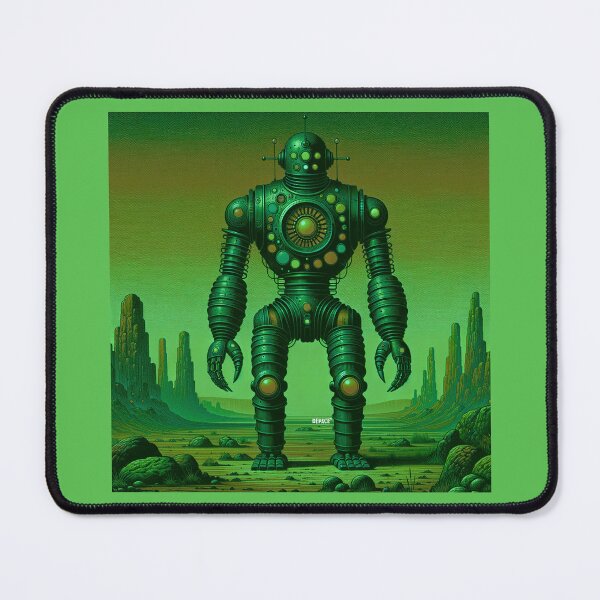 Item preview, Print of Vintage Robot in Kelly Green Desert - dePace' designed and sold by mrpropcake.