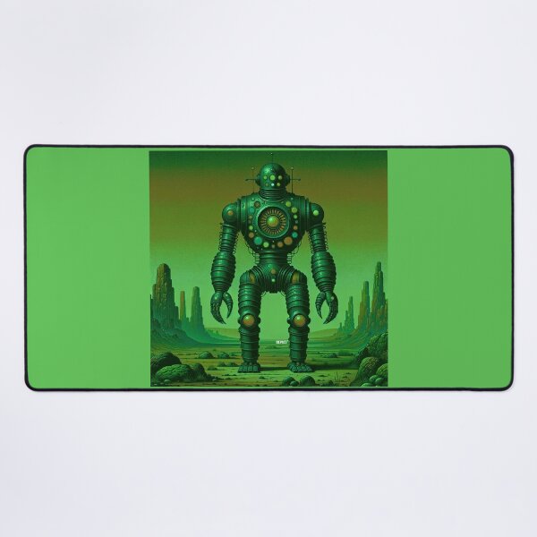 Item preview, Print of Vintage Robot in Kelly Green Desert - dePace' designed and sold by mrpropcake.