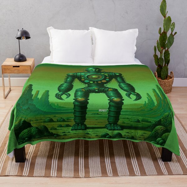 Item preview, Print of Vintage Robot in Kelly Green Desert - dePace' designed and sold by mrpropcake.