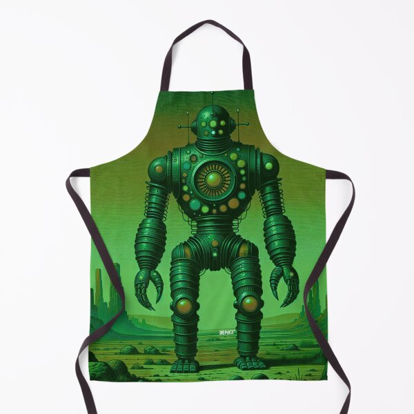 Item preview, Print of Vintage Robot in Kelly Green Desert - dePace' designed and sold by mrpropcake.