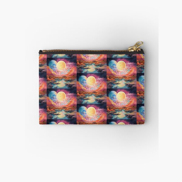 Item preview, Fantasy Surreal Universal View Colorful Landscape designed and sold by RainbowDoveShop.