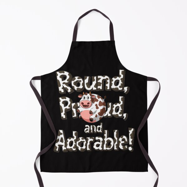 Item preview, Round Proud and Adorable Cow designed and sold by CoolCrazyQuirky.