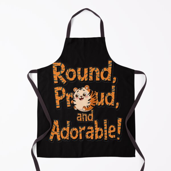 Item preview, Round Proud and Adorable Tiger designed and sold by CoolCrazyQuirky.