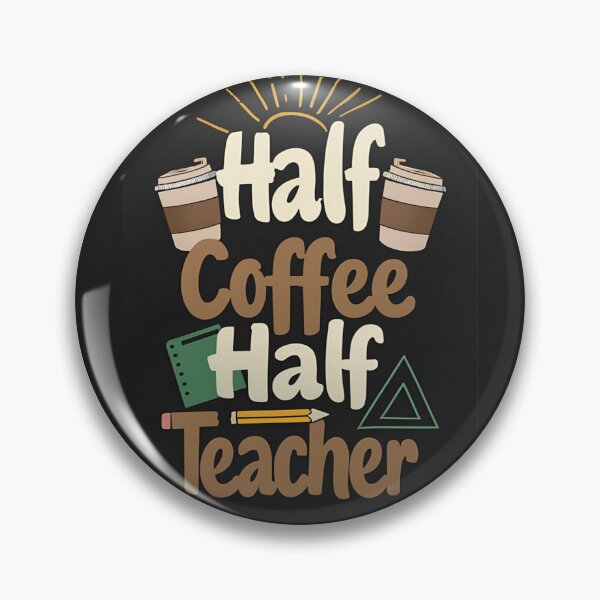 Artikelvorschau, Halb Kaffee, halb Lehrer - 036 entworfen und verkauft von ShoppWeb.