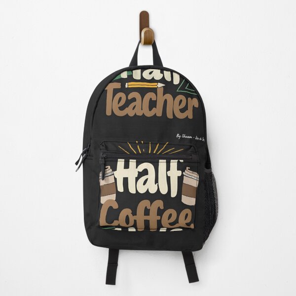 Item preview, Half Coffee Half Teacher - 036 designed and sold by ShoppWeb.