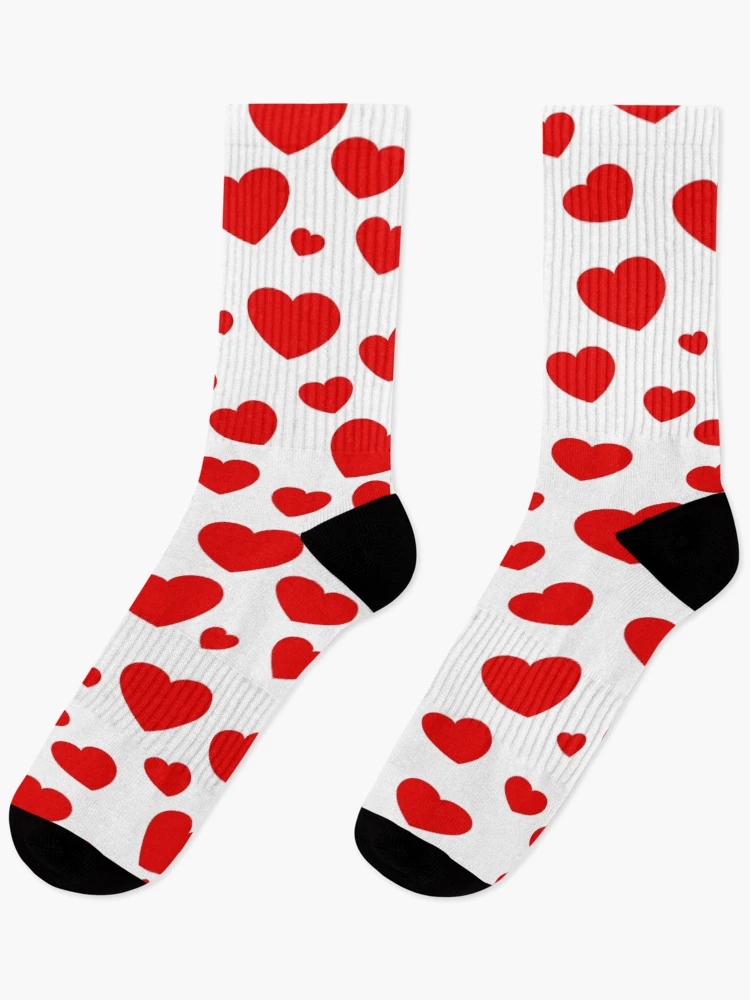 Thumbnail 1 of 5, Socks, Heart Pattern Illustration designed and sold by RubyCollection.