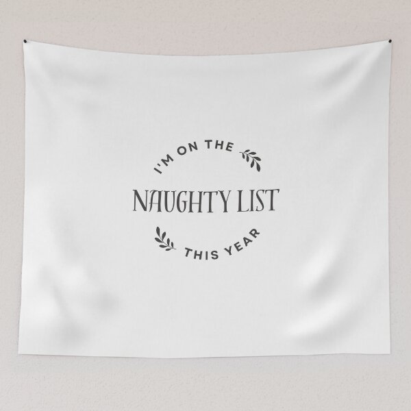 Item preview, I'm on the naughty list this year. designed and sold by NicMacTees.