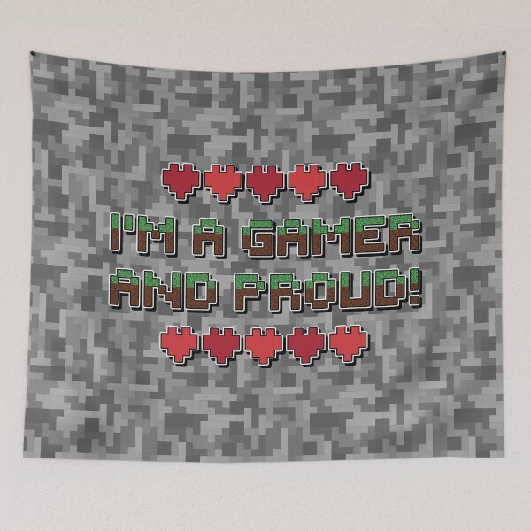 Item preview, Pixel Text - Gamer and Proud designed and sold by Sarinilli.