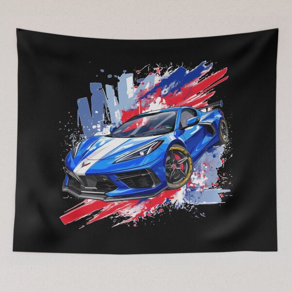 Item preview, Patriotic Red White Blue Chevrolet Corvette Z06 designed and sold by LostSolace.