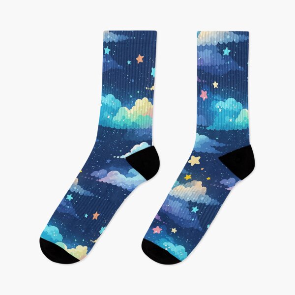 Item preview, Dreamy Starry Night Sky Pattern designed and sold by bubblegoth.