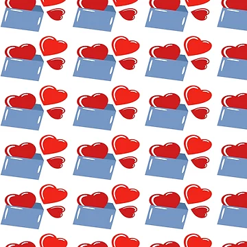 Artwork thumbnail, Pattern background for valentine day by RubyCollection