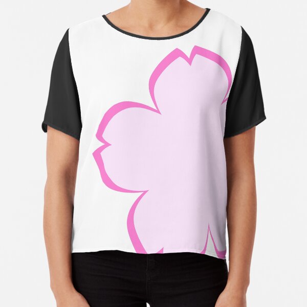 Sakura - Large Print Chiffon Top