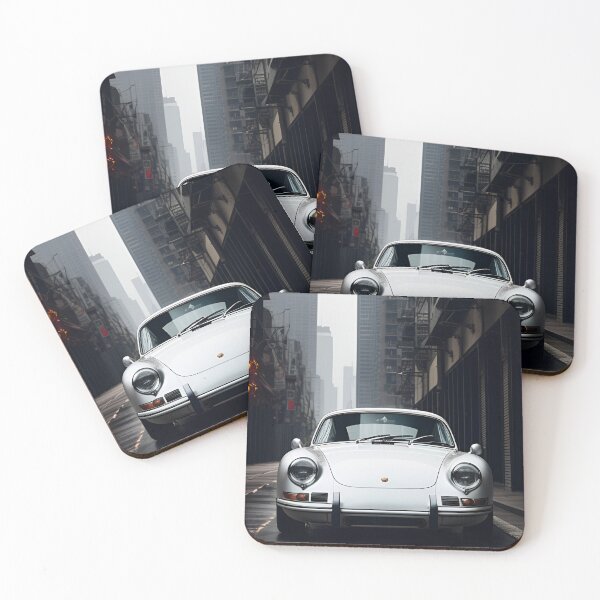 Item preview, Porsche clásico blanco designed and sold by JustSomeArtz.
