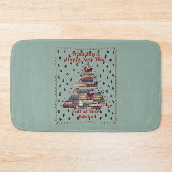 Item preview, New Year Card for Book Lover Bookworm designed and sold by mythandframe.