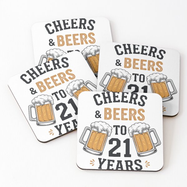 Item preview, Cheers and Beers to 21 Years designed and sold by Alfalfalfa90.