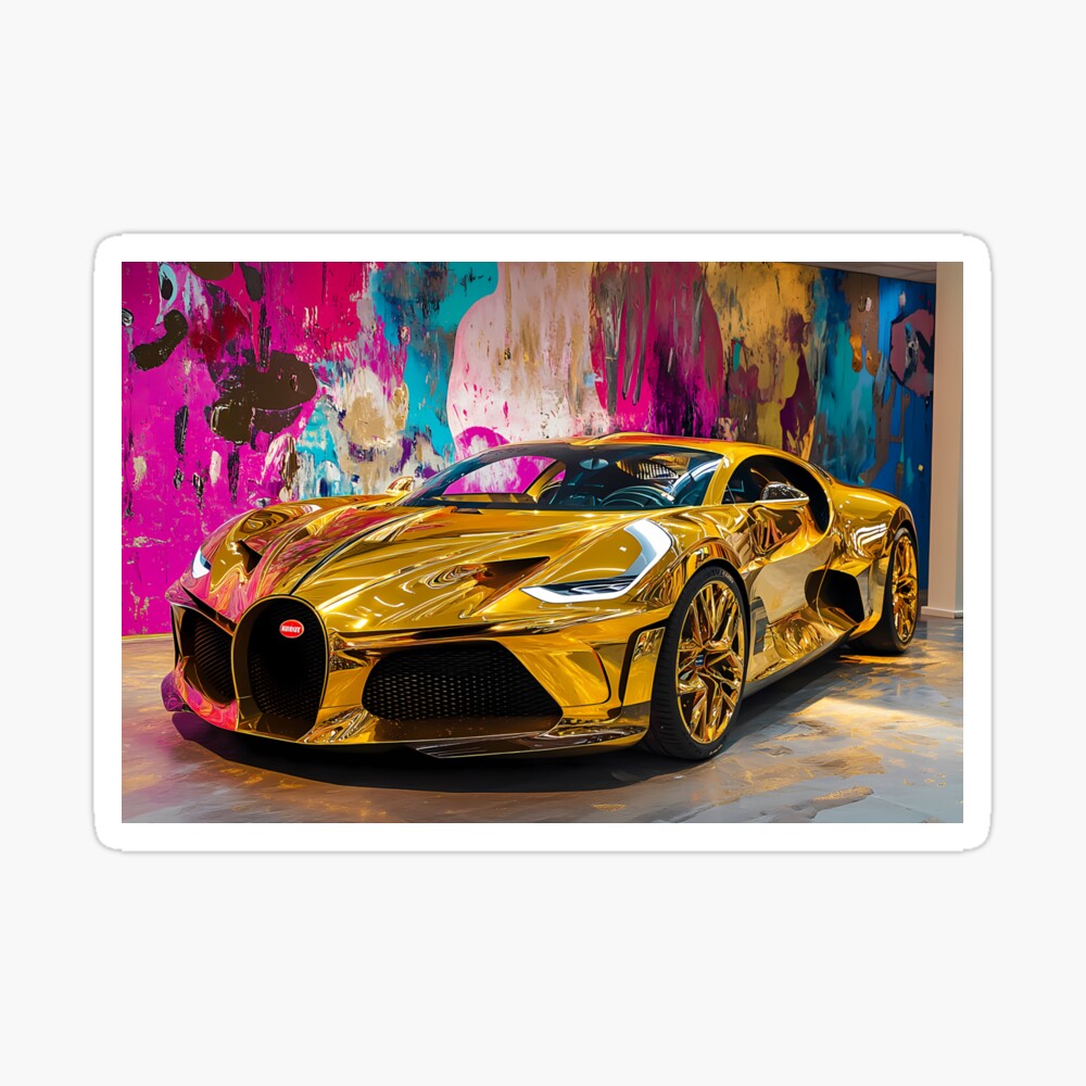 Blue Bugatti Mistral The Ultimate Roadster IV Poster