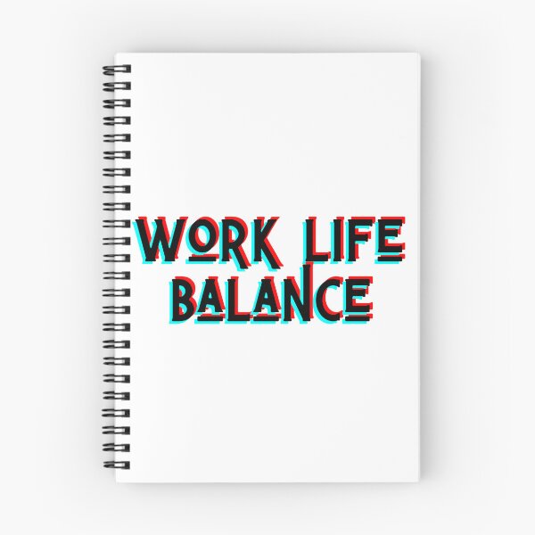 Item preview, Work-Life Balance | Minimalist Two-Tone Motivational Typography designed and sold by Psycho-Crazy.
