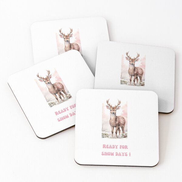 Item preview, Pink Deer waiting for Snow Days designed and sold by M1234s.