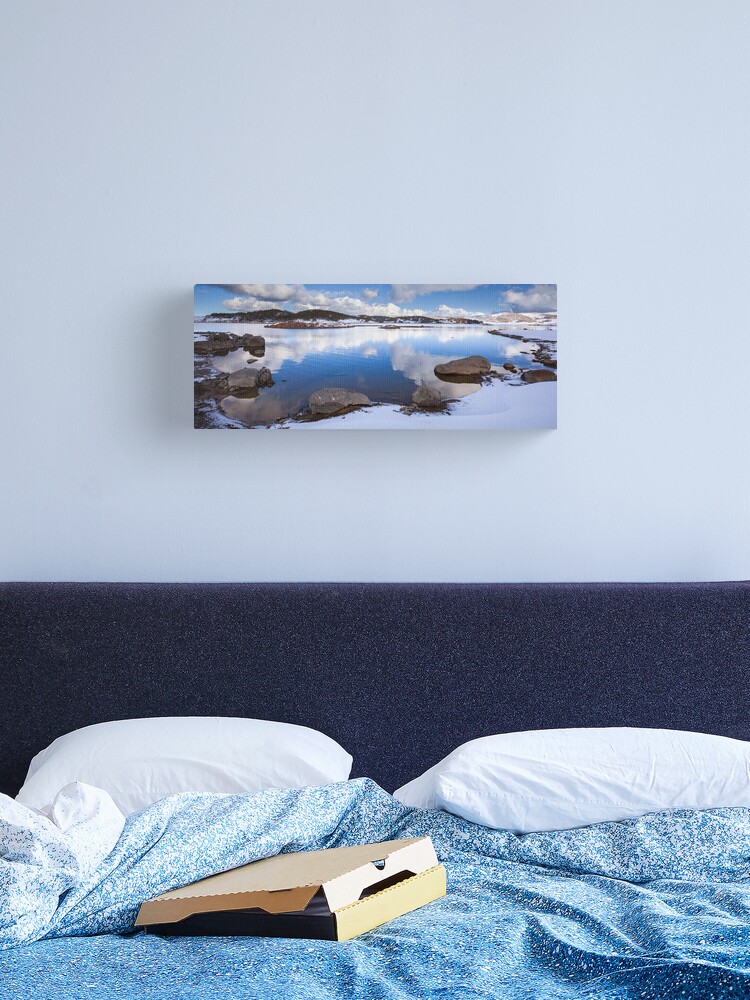 Thumbnail 2 of 3, Canvas Print, Rocky Valley Pondage, Falls Creek, Australia designed and sold by Chockstone.