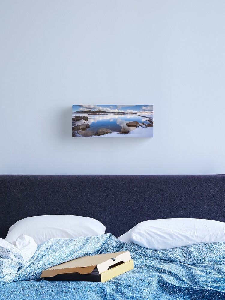 Thumbnail 2 of 3, Canvas Print, Rocky Valley Pondage, Falls Creek, Australia designed and sold by Chockstone.