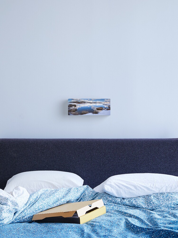 Thumbnail 2 of 3, Canvas Print, Rocky Valley Pondage, Falls Creek, Australia designed and sold by Chockstone.
